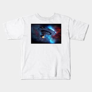 Enterprise at warp Kids T-Shirt